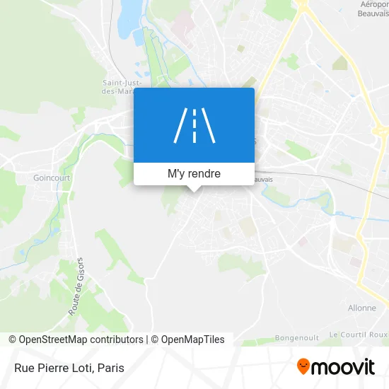 Rue Pierre Loti plan