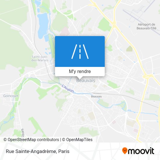 Rue Sainte-Angadrème plan