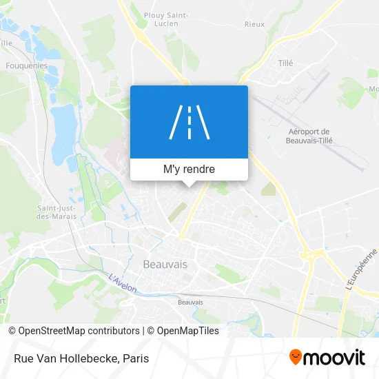 Rue Van Hollebecke plan