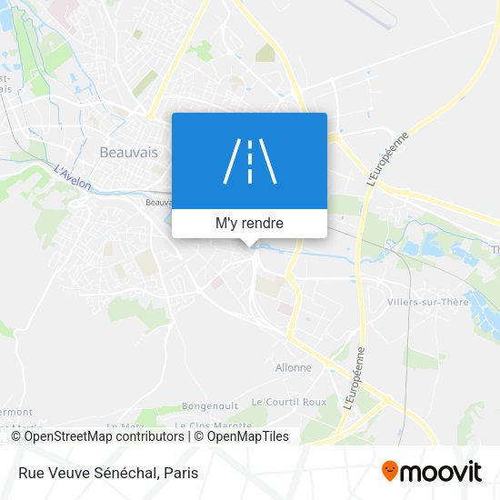 Rue Veuve Sénéchal plan