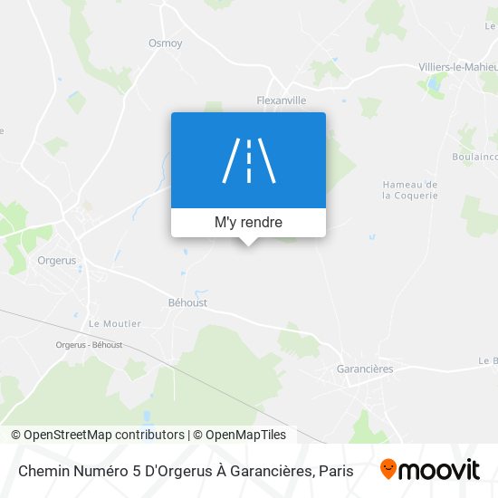 Chemin Numéro 5 D'Orgerus À Garancières plan