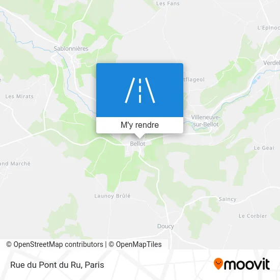 Rue du Pont du Ru plan
