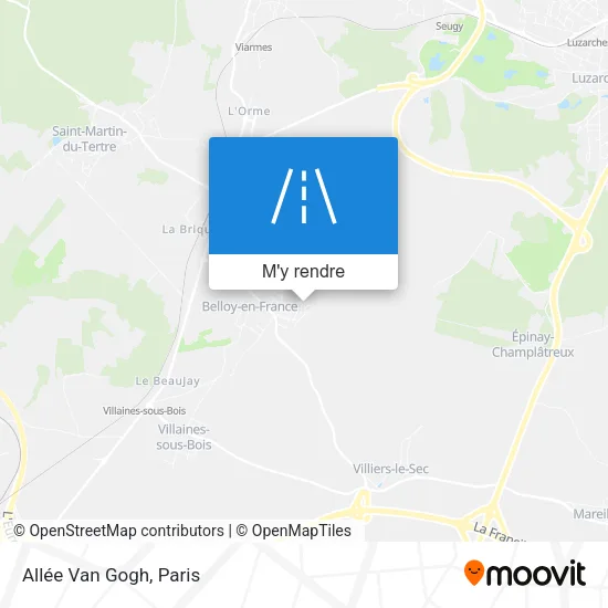 Allée Van Gogh plan