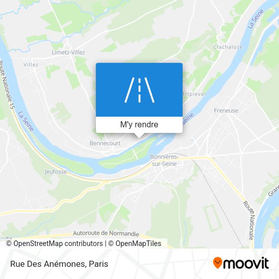 Rue Des Anémones plan