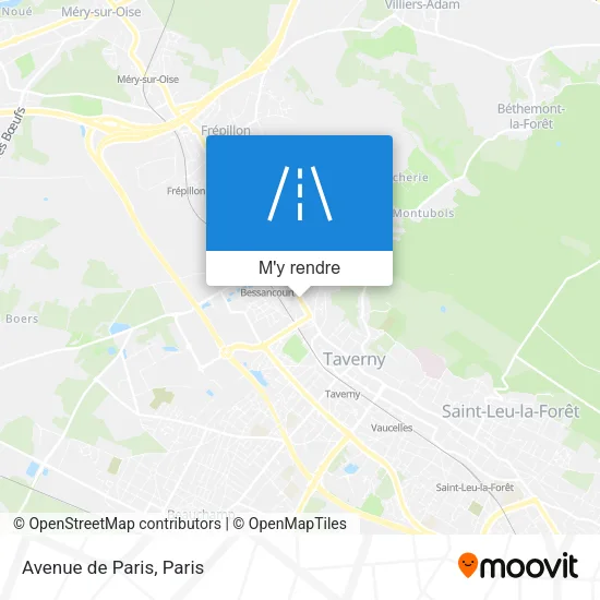 Avenue de Paris plan