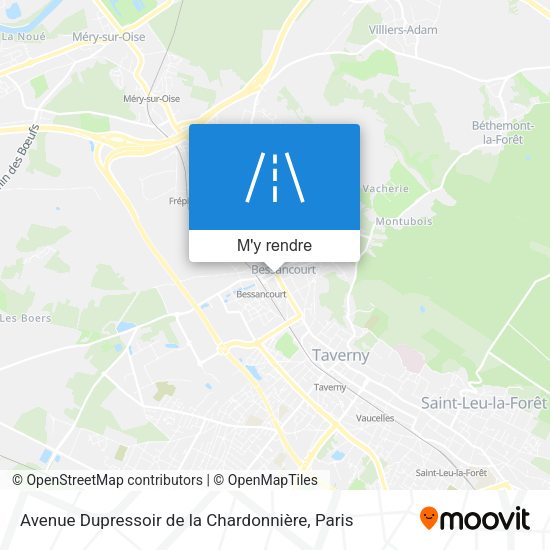 Avenue Dupressoir de la Chardonnière plan