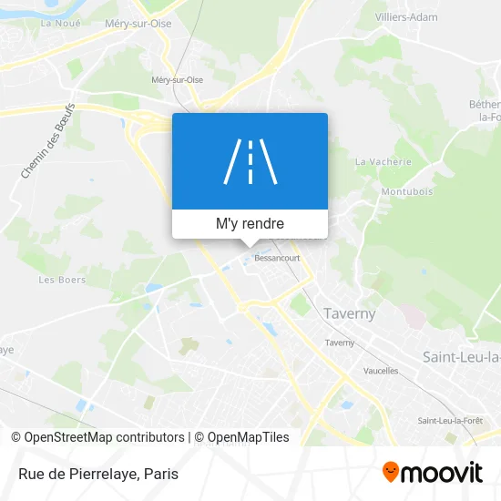 Rue de Pierrelaye plan