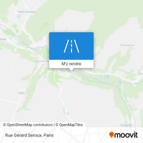 Rue Gérard Seroux plan