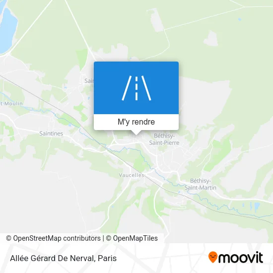 Allée Gérard De Nerval plan