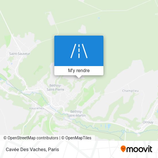 Cavée Des Vaches plan