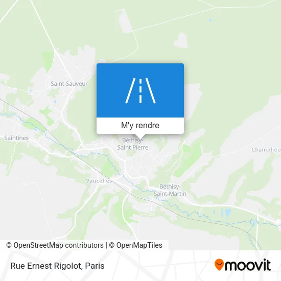 Rue Ernest Rigolot plan
