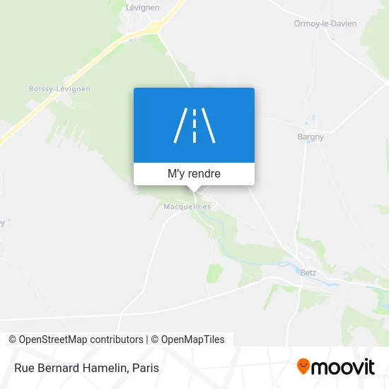 Rue Bernard Hamelin plan