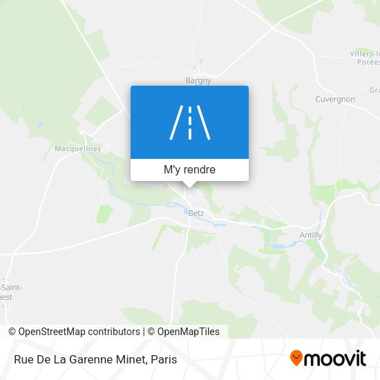 Rue De La Garenne Minet plan
