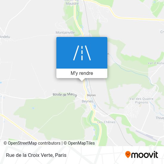Rue de la Croix Verte plan