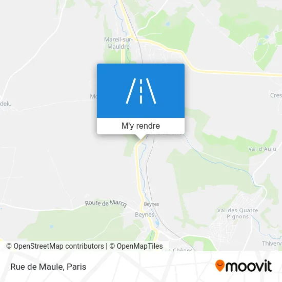 Rue de Maule plan