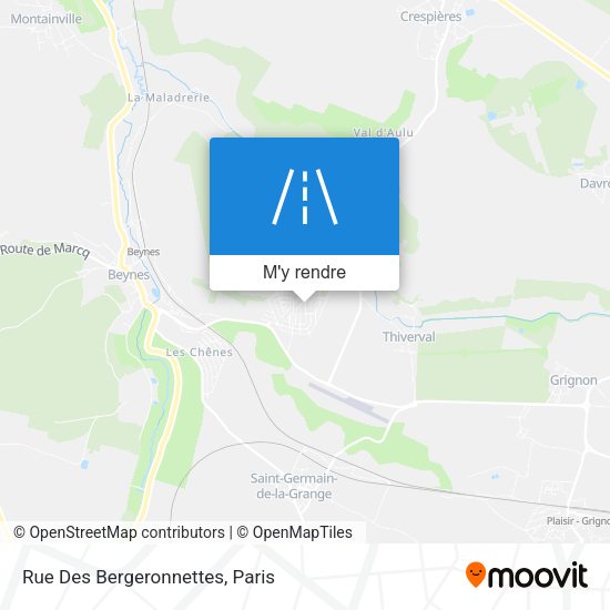 Rue Des Bergeronnettes plan