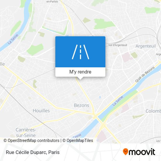 Rue Cécile Duparc plan