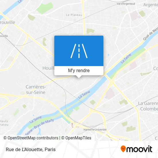 Rue de L'Alouette plan