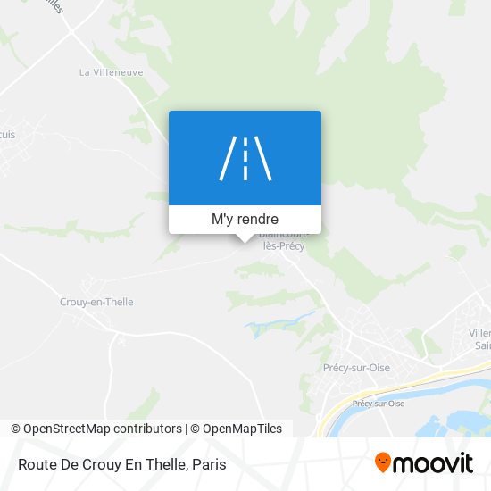 Route De Crouy En Thelle plan