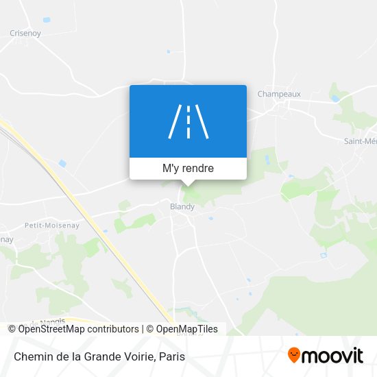 Chemin de la Grande Voirie plan