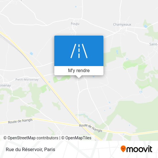 Rue du Réservoir plan