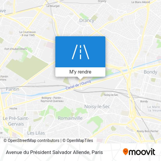 Avenue du Président Salvador Allende plan
