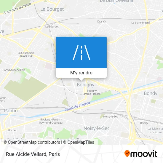 Rue Alcide Vellard plan