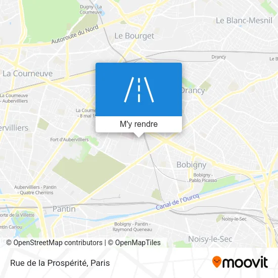 Rue de la Prospérité plan