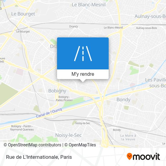 Rue de L'Internationale plan