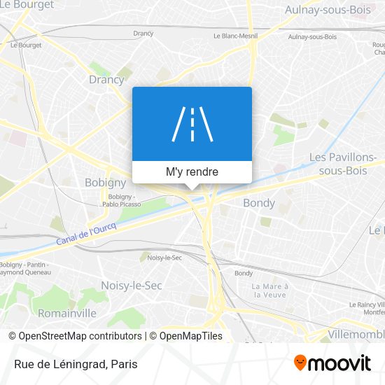 Rue de Léningrad plan