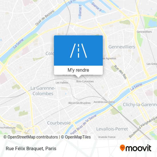 Rue Félix Braquet plan