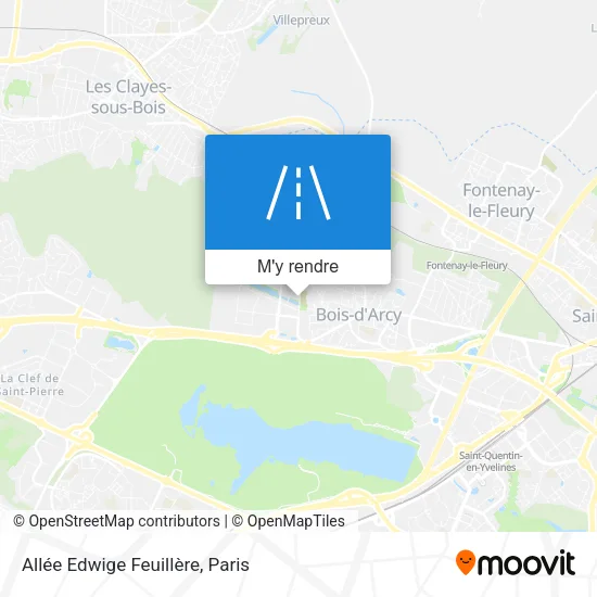 Allée Edwige Feuillère plan