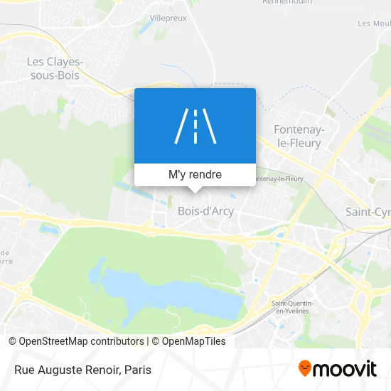 Rue Auguste Renoir plan