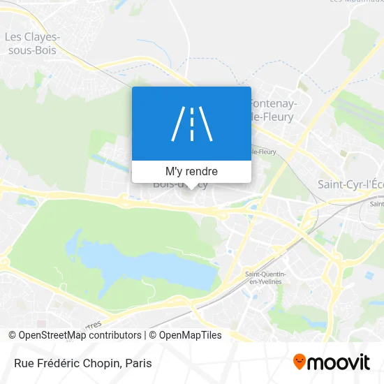 Rue Frédéric Chopin plan
