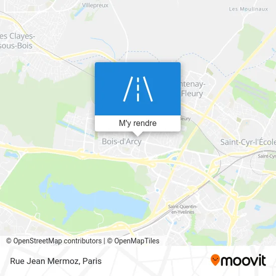 Rue Jean Mermoz plan