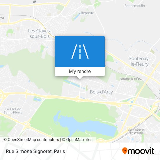 Rue Simone Signoret plan