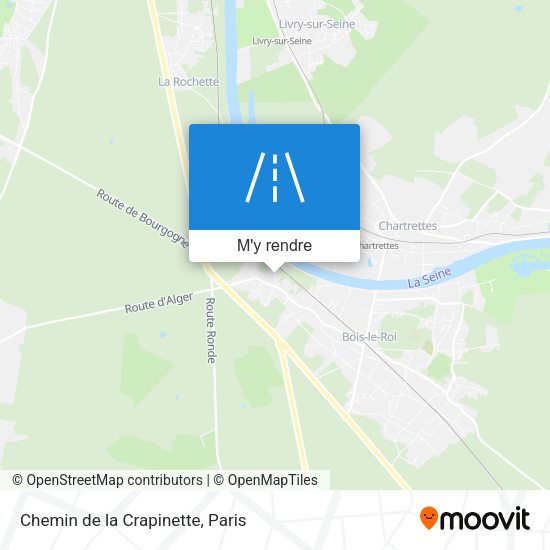 Chemin de la Crapinette plan