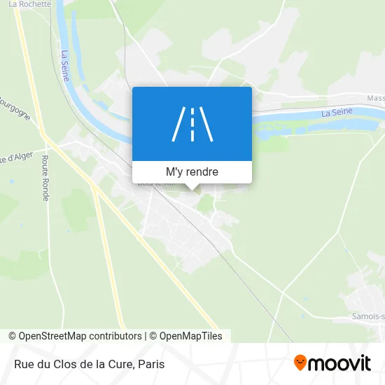 Rue du Clos de la Cure plan