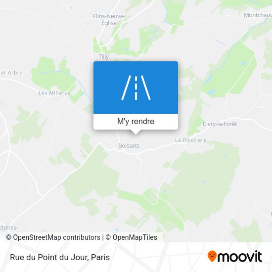 Rue du Point du Jour plan