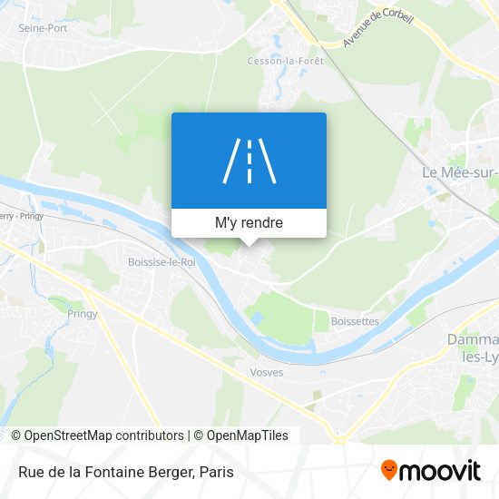 Rue de la Fontaine Berger plan