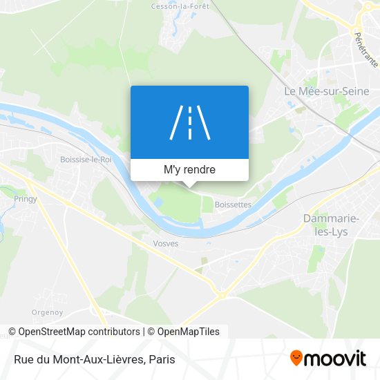 Rue du Mont-Aux-Lièvres plan