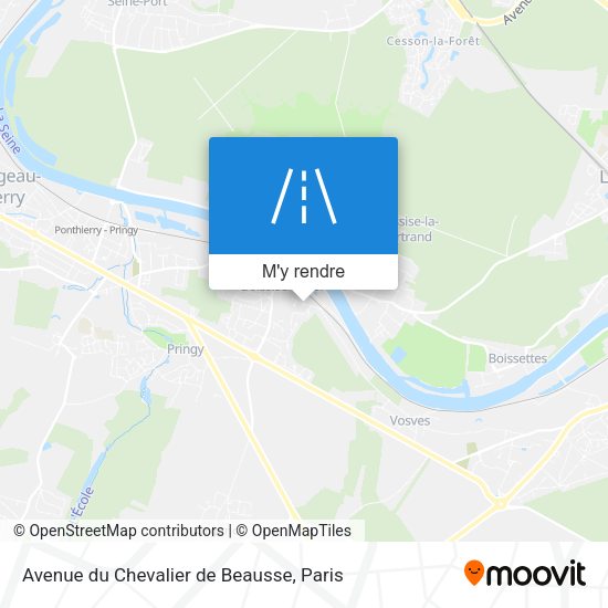 Avenue du Chevalier de Beausse plan