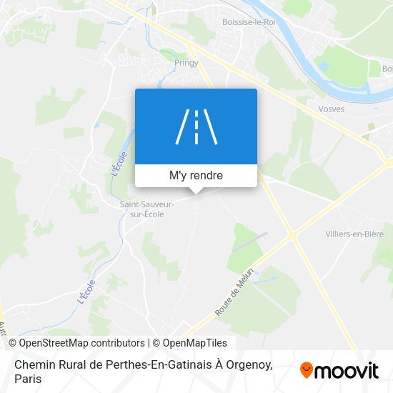 Chemin Rural de Perthes-En-Gatinais À Orgenoy plan