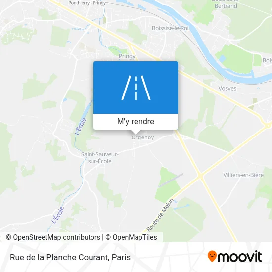 Rue de la Planche Courant plan