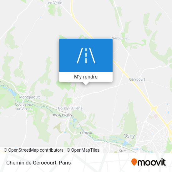Chemin de Gérocourt plan