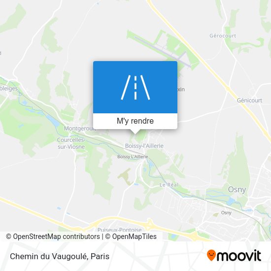 Chemin du Vaugoulé plan