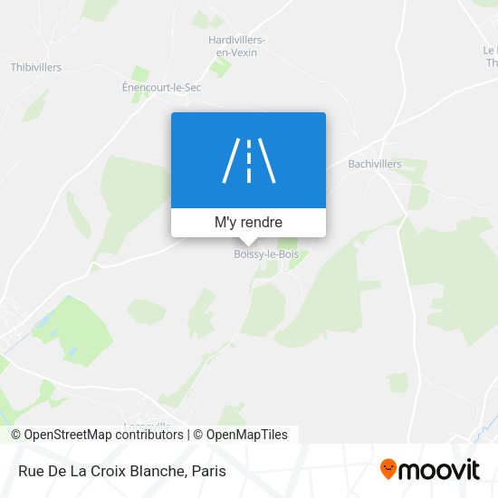 Rue De La Croix Blanche plan