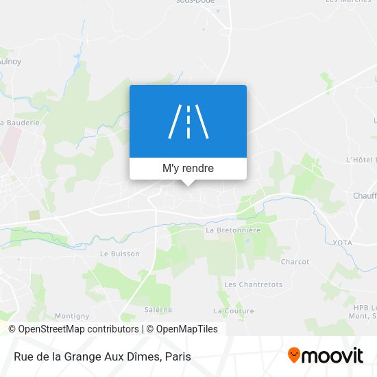 Rue de la Grange Aux Dîmes plan