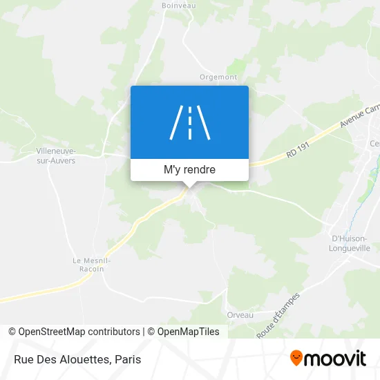 Rue Des Alouettes plan