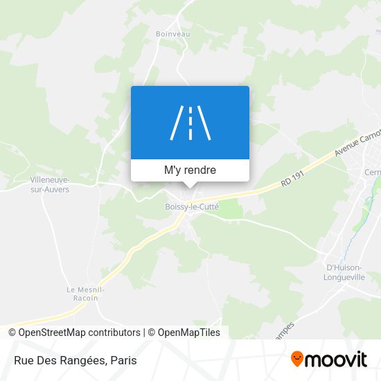 Rue Des Rangées plan